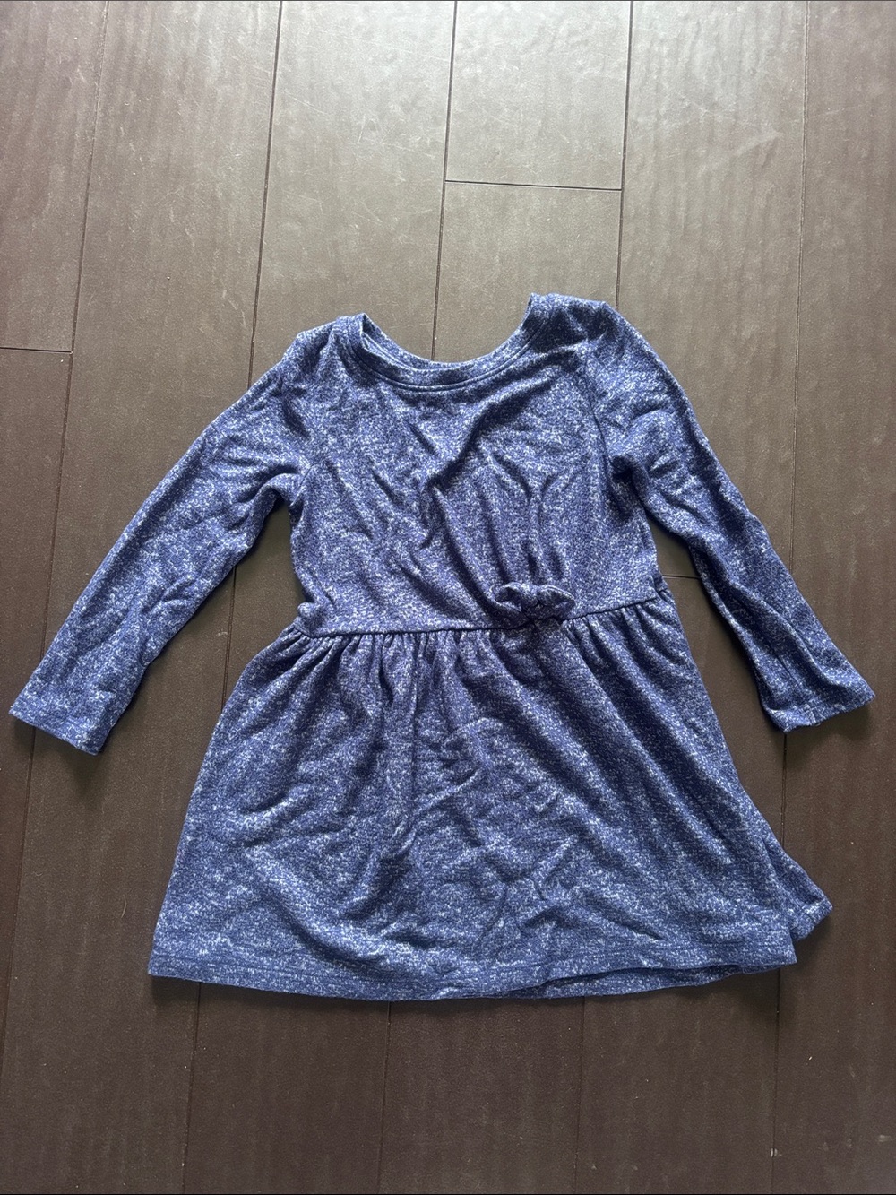 Cat & Jack Navy Heather Long-Sleeve Knit Dress